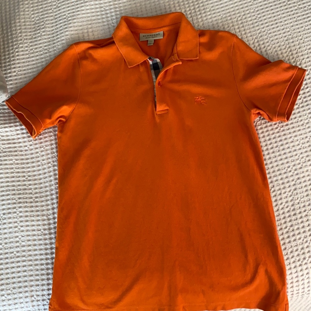 Burberry pique polo t shirt